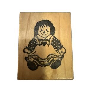 PSX Wood Mounted Rubber Stamp - Raggedy Ann Doll‎ Vintage 1993